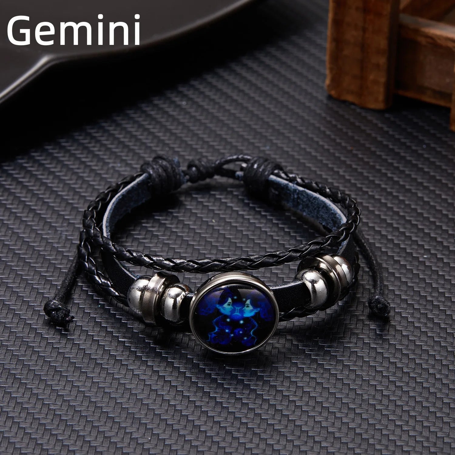 12 Constellation Zodiac Sign Charm Luminous Bracelets Men Women Vintage Multilayer Wrap Leather Bracelet & Bangle Birthday Gift